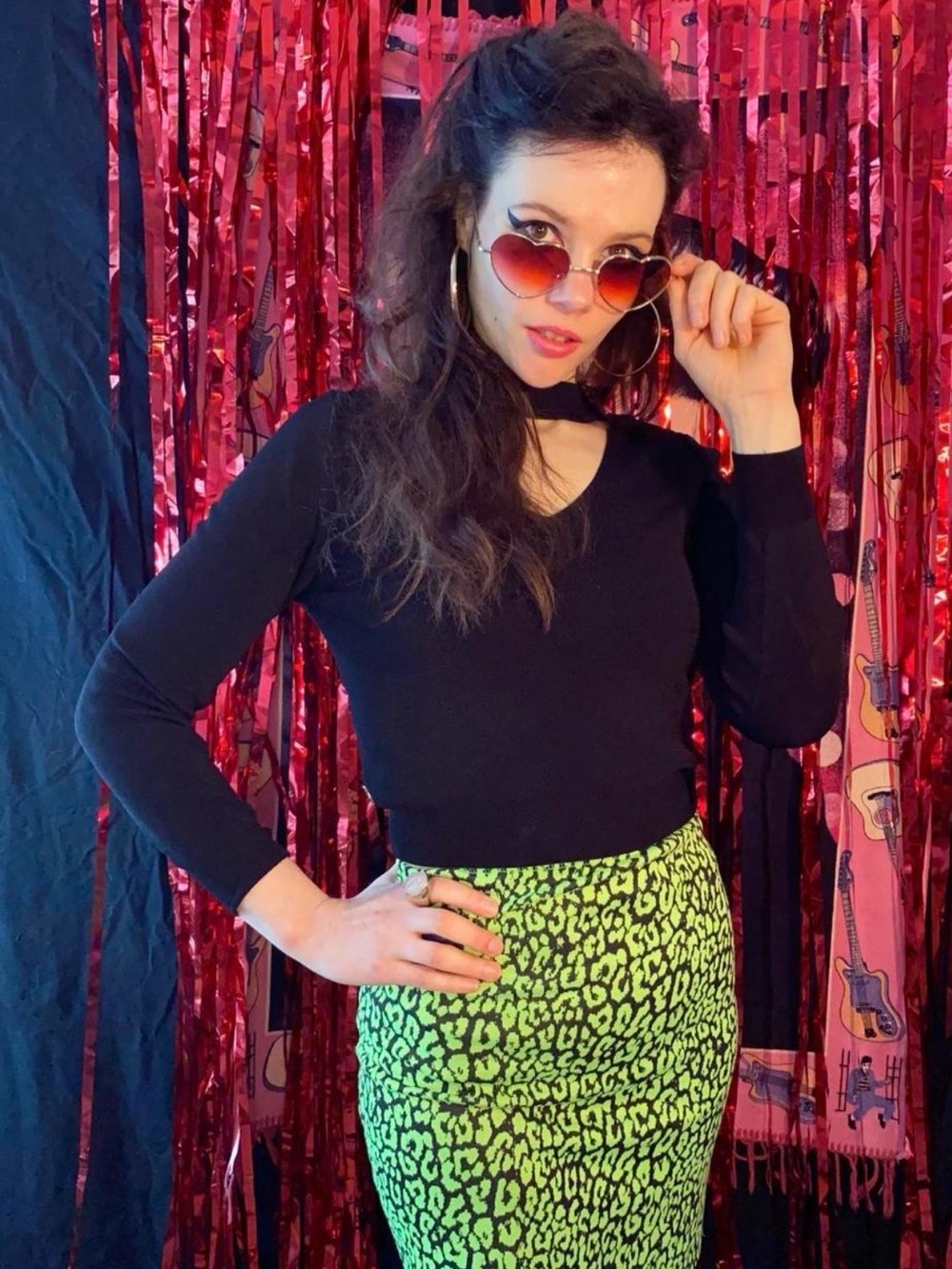 Vintage Miss Sixty Cropped Choker Top 1990s Y2K
